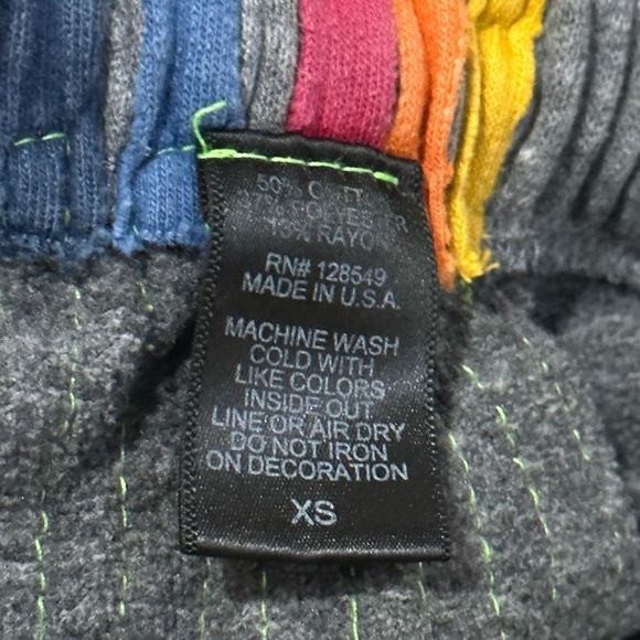 SOLD !Aviator Nation Heather Gray/ Classic 5 Stripe Jogger Sweatpants , XS - Picture 12 of 14